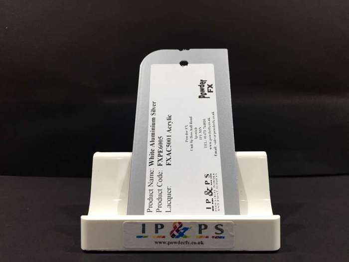 Metallic Silver Powder Swatch Panel - Image 2